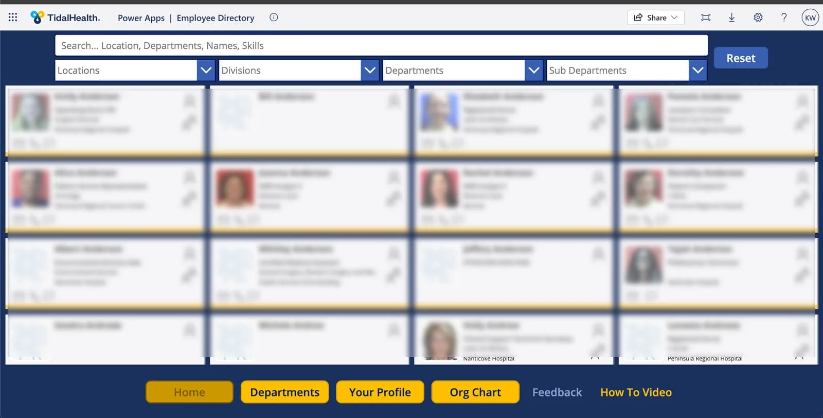 TidalHealth Employee Directory